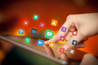 Tablet apps ile dokunmadan parmak