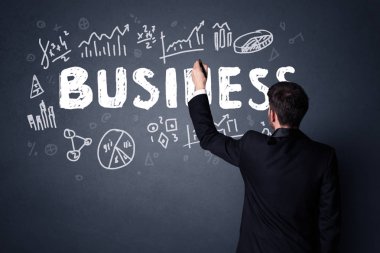 iş planı ile işadamı 