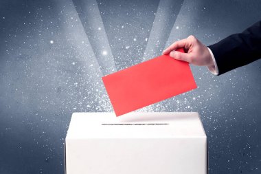 Oy sandığı kişi döküm oy ile