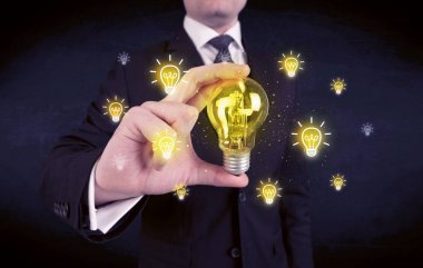 işadamı bir parlak fikir kavram vardır