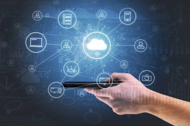 El telefon grafikler ve grafikleri ve raporları genel kavram çalışma