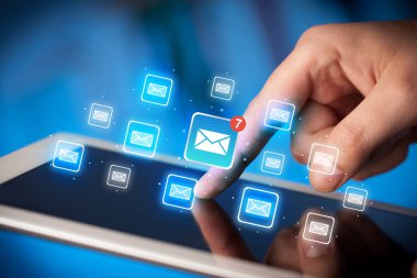 Mail ile tablet dokunmadan parmak