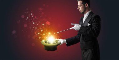 Beyaz el conjuring ortada