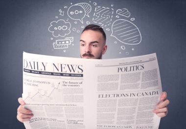 işadamı okuma gazete