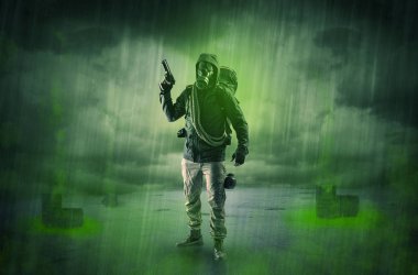 Patlamadan sonra terk edilmiş bir alanda korumak