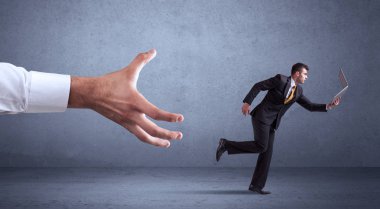 Elden çalıştıran iş adamı