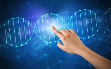 DNA molekülünün dokunmadan el