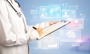 kadın doktor ile not etmek