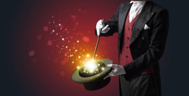 Beyaz el conjuring ortada