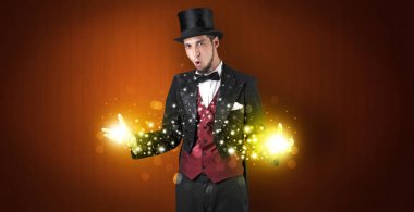 Süper güç elinde tutan illüzyonist