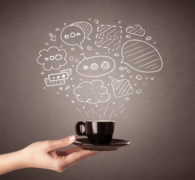 El tutma kahve Kupası