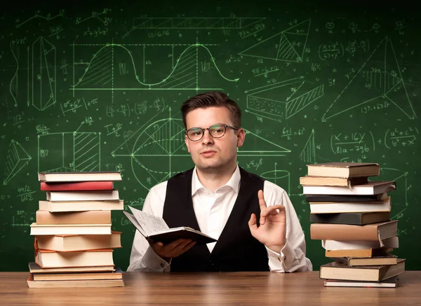 Young teacher explaining — Stock Photo, Image