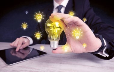 işadamı bir parlak fikir kavram vardır