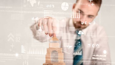 Bir kule inşa işadamı