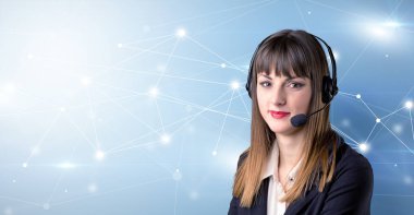Kadın telemarketer c