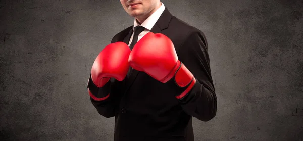 Boxing businessman c — Stock Photo, Image