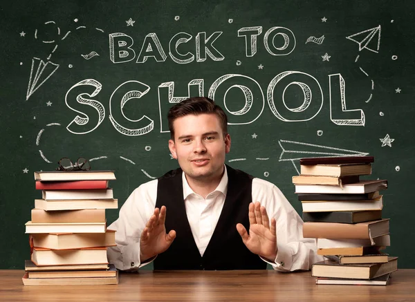 Powrót do szkoły nauczyciel — Zdjęcie stockowe