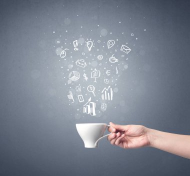 El tutma kahve Kupası