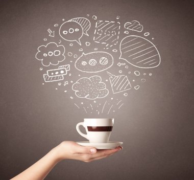 El tutma kahve Kupası