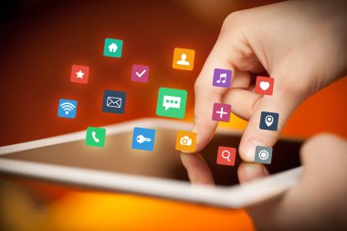 Tablet apps ile dokunmadan parmak