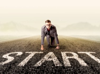 Start çizgisinde, işadamı