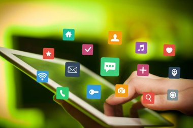 Tablet apps ile dokunmadan parmak