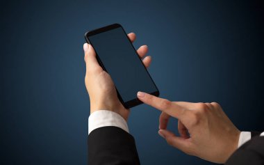 Mockup smartphone kullanarak el için