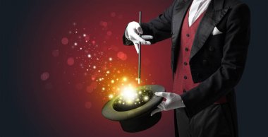 Beyaz el conjuring ortada