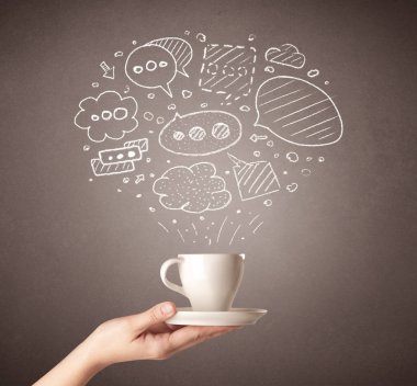 El tutma kahve Kupası