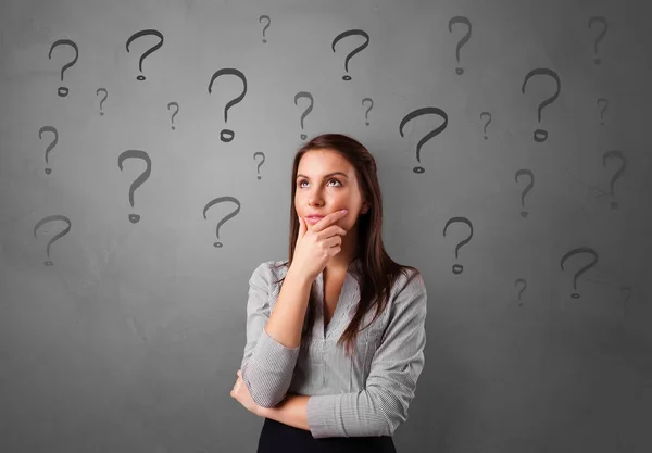 Person with question concept — Stock Photo, Image