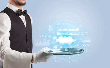 Garson servis bulut teknoloji kavramı