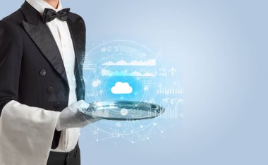 Garson servis bulut teknoloji kavramı