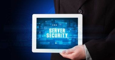 Tablet tutan kişi, güvenlik kavramı