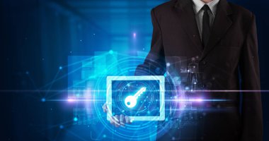 El tutma tablet online güvenlik kavramı ile