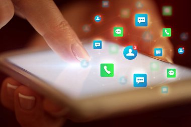 Telefon Rehber konsepti ile dokunmadan parmak