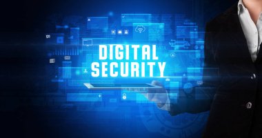 Tablet tutan kişi, güvenlik kavramı