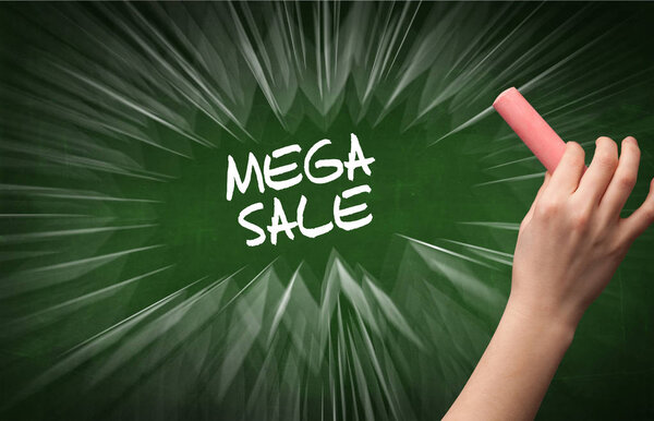 Hand drawing online shopping concept