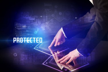 Dijital tabloya elle dokun