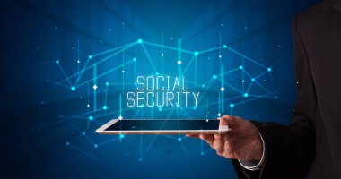 Tablet tutan kişi, güvenlik kavramı