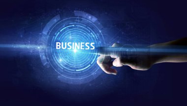 İş konseptine el sıkışma düğmesi