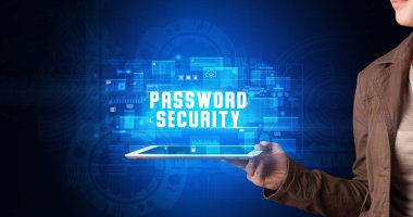 Tablet tutan kişi, güvenlik kavramı