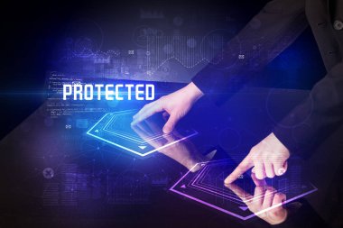 Dijital tabloya elle dokun