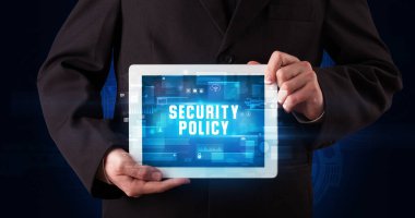 Tablet tutan kişi, güvenlik kavramı