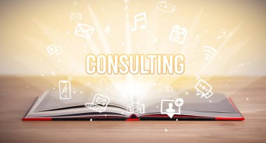 Ticari yazıyla birlikte kitabı aç