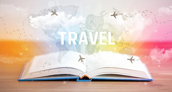 Open book, vacation concept — Stock Photo, Image