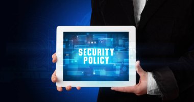 Tablet tutan kişi, güvenlik kavramı