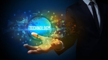 Teknolojiyle ilgili zarif el ele tutuşmalar.