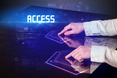 Dijital tabloya elle dokun