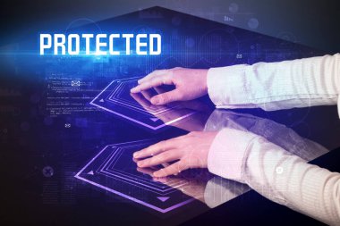 Dijital tabloya elle dokun