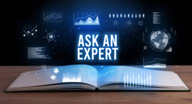 Açık bir kitaptan çıkan iş yazıları